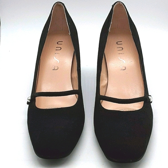 Unisa Shoes Unisa Womens Dressy Casual Velvet 3 Block Heel Size